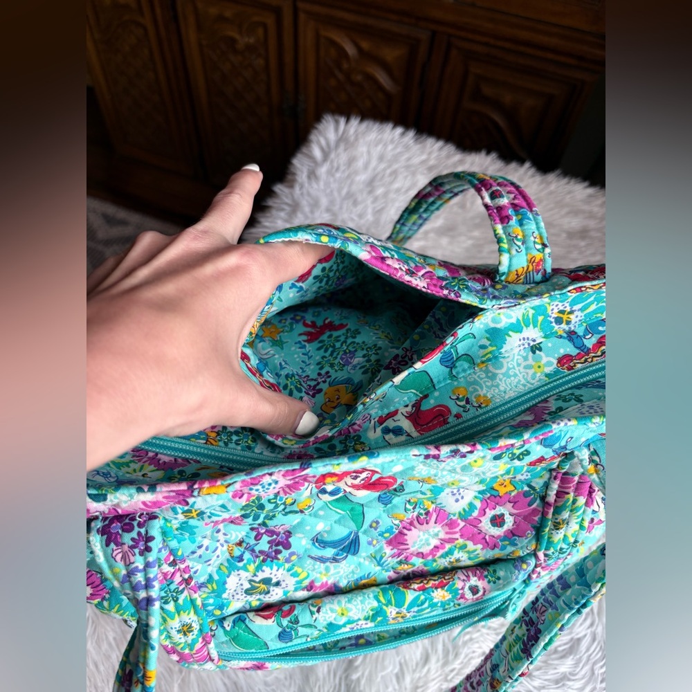 BOLO BNWOT Vera Bradley Disney Ariel Tote Bag Purse Handbag Little Mermaid - Picture 5 of 16